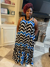 Load image into Gallery viewer, Chevron Maxi Dress
